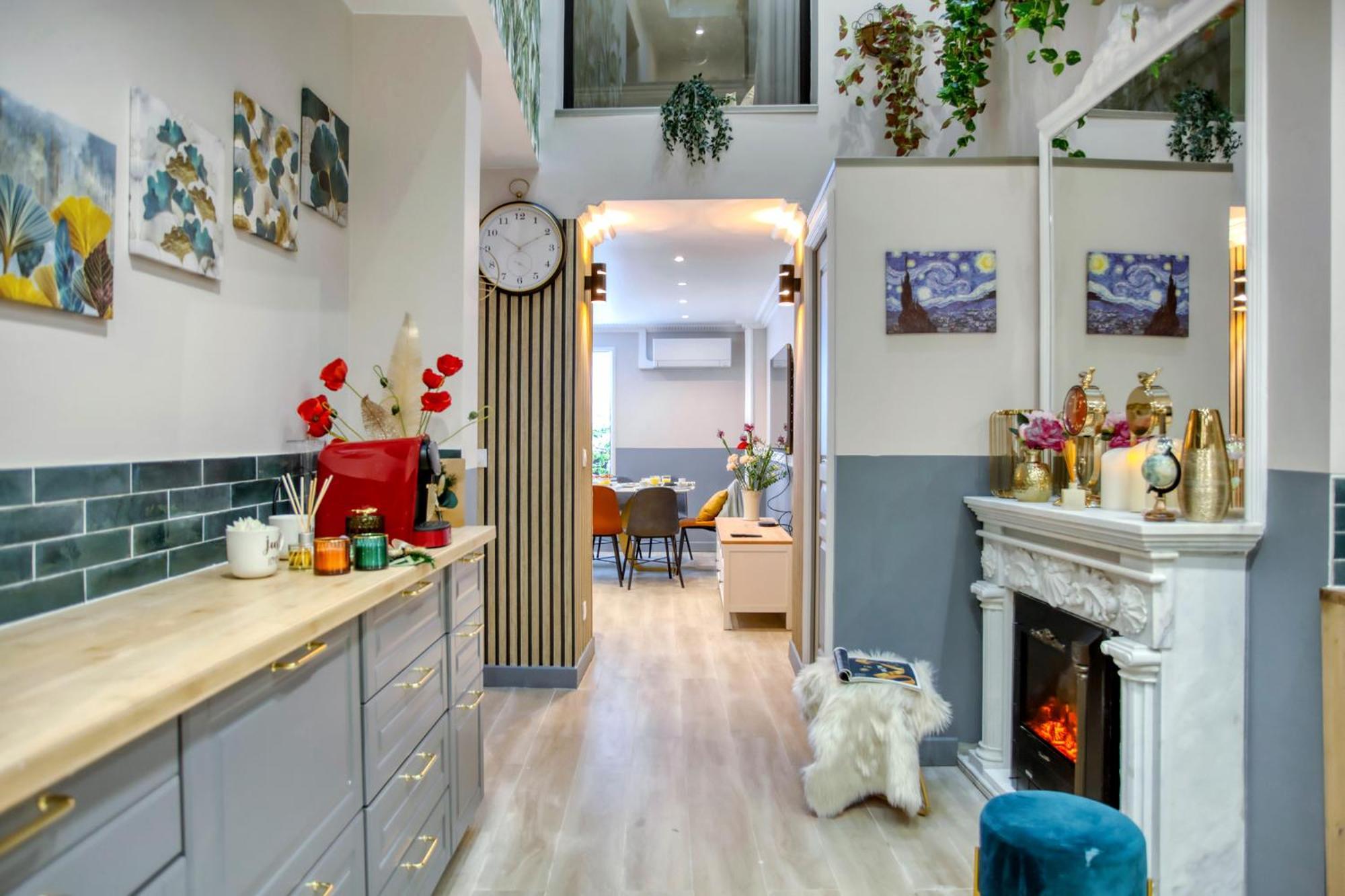 Elegant Triplex In Paris - Ideal For 10 - Aircon Exterior foto